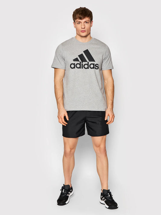 UOMO/DONNA ADIDAS T-SHIRT ESSENTIALS GRIGIO REGULAR FIT