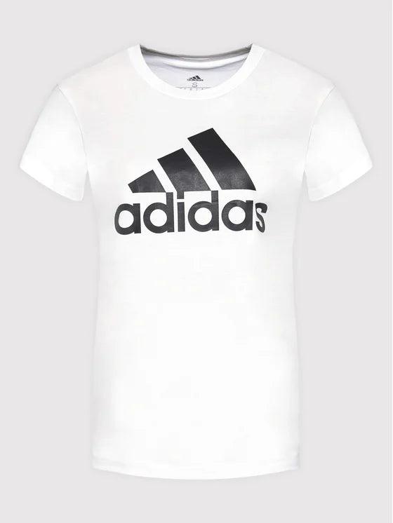 UOMO/DONNA ADIDAS T-SHIRT ESSENTIALS BIANCA REGULAR FIT