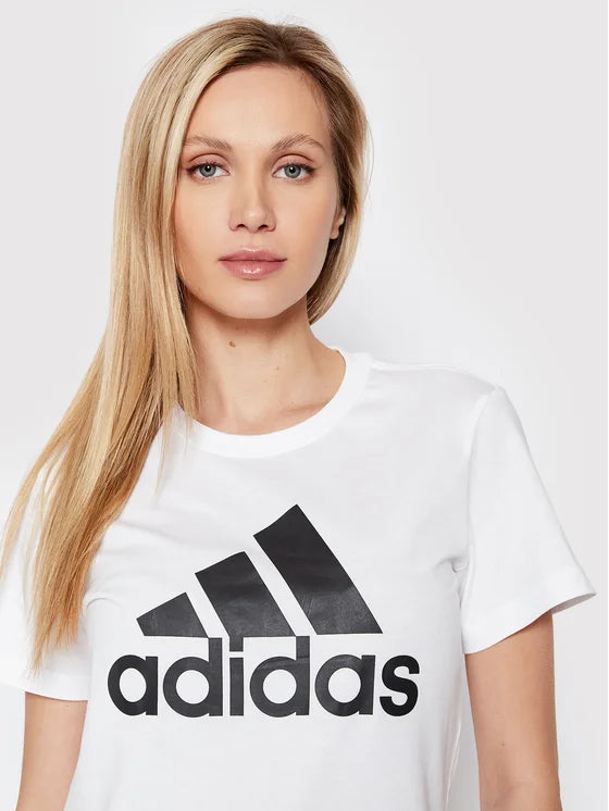 UOMO/DONNA ADIDAS T-SHIRT ESSENTIALS BIANCA REGULAR FIT